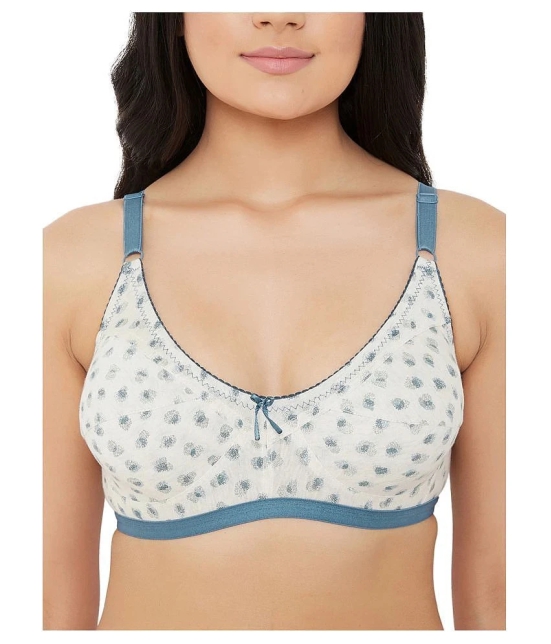 Clovia Cotton Everyday Bra - White - 32C