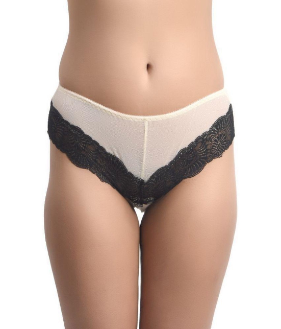 Bruchi Club - Lace Self Design Nude Women's Cheekies ( Pack of 1 ) - None