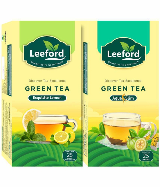 Leefordgreen Tea Aqua Slim and Exquisite Lemon Combo Pack (2 x 25 Bags)