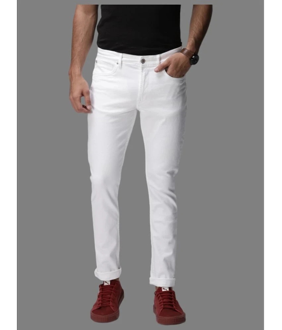 HALOGEN - White Denim Slim Fit Mens Jeans ( Pack of 1 ) - None