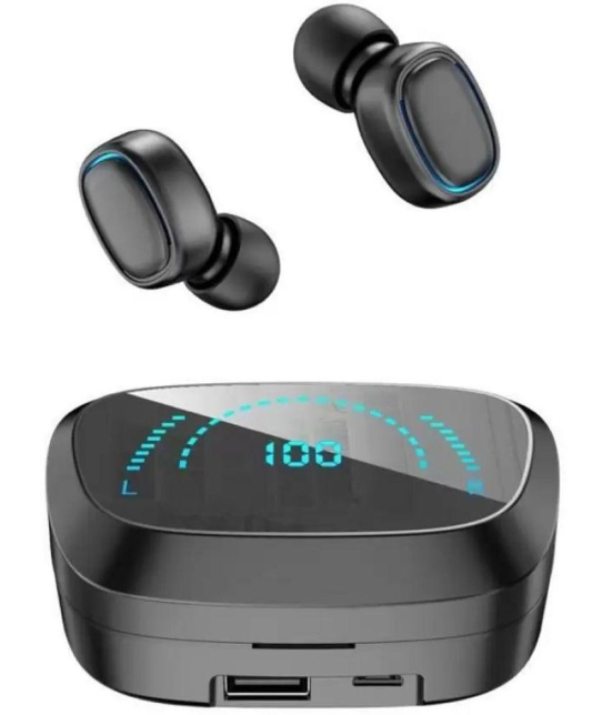 VEhop Power Buds In Ear True Wireless (TWS) 45 Hours Playback IPX4(Splash & Sweat Proof) Fast charging,Powerfull bass -Bluetooth V 5.1 Black