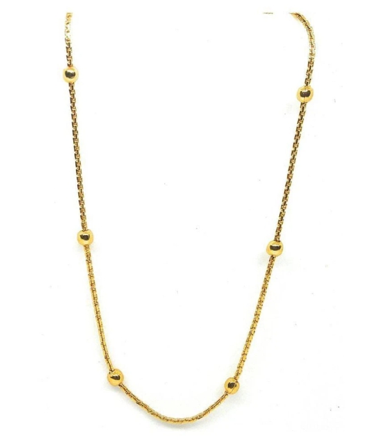 Khubsurat Micro Plated  Neck Chain for Girls & Women, Gold Tone, 23 Inch Long - Golden