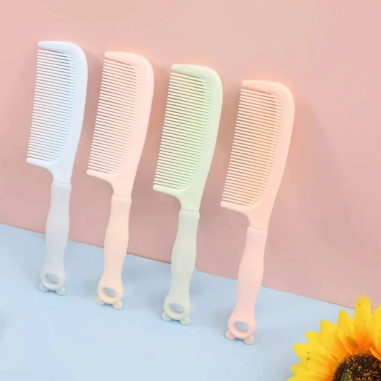 Simple Plastic Comb (Set of 2)-Light-Pink