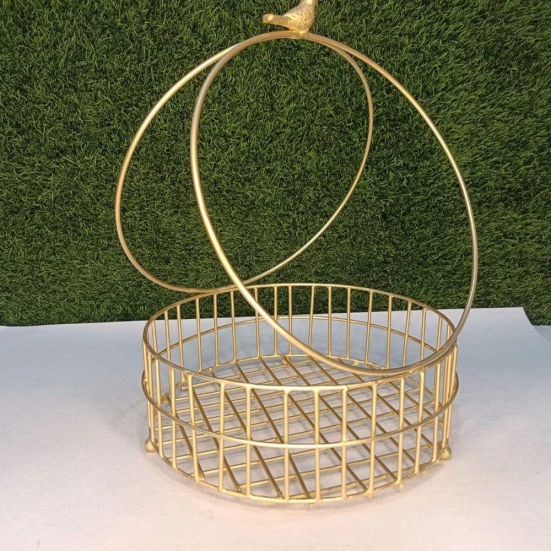 Golden Round Basket