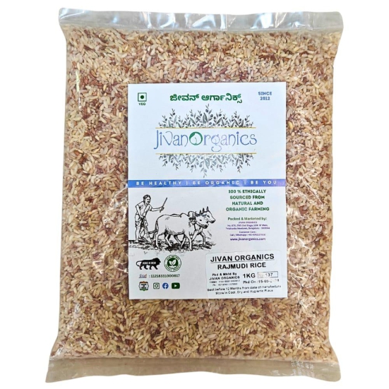 Jivan Organics | Rajmudi Rice | 1KG