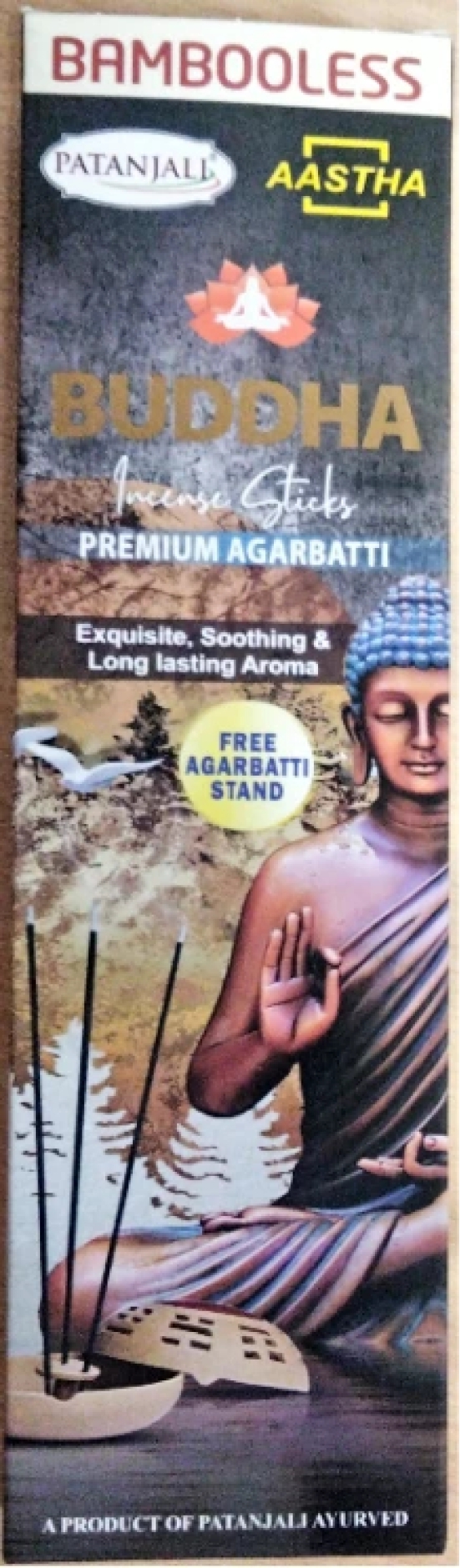 AASTHA BAMBOOLESS AGARBATI BUDDHA -80G