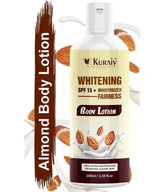 KURAIY Almond Body Lotion for Body Milk with Almond Oil & Vitamin E For Men & Women (100 ml)