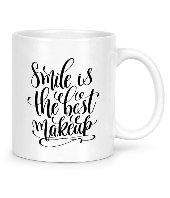 Idream Quote Printed Ceramic Coffee Mug 1 Pcs 330 mL - White