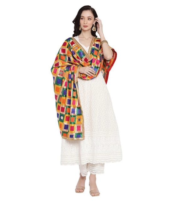 Sahej Suits & Phulkari Multicoloured Chiffon Dupatta - Single