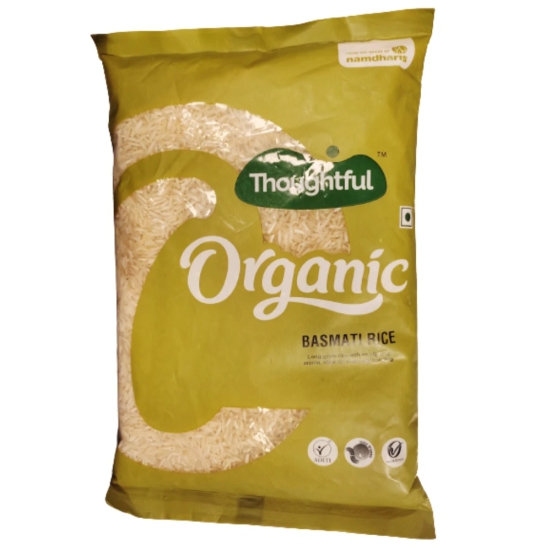 Namdhari Organic Thoughtful Organic Basmati Regular Rice, 1 Kg