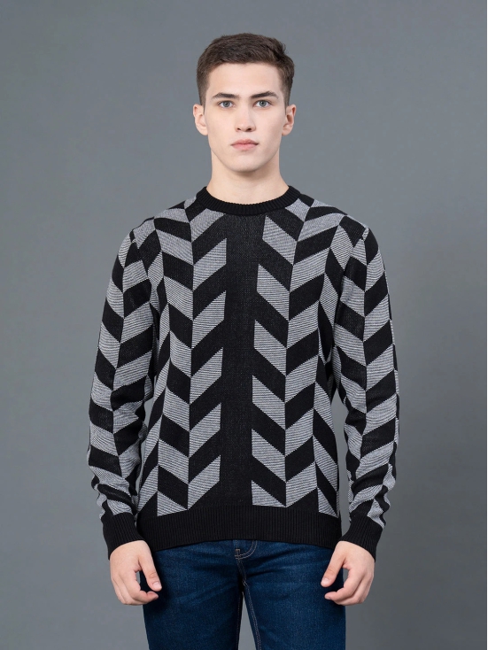 RedTape Round Neck Pattern Sweater for Men | Ultimate Comfort