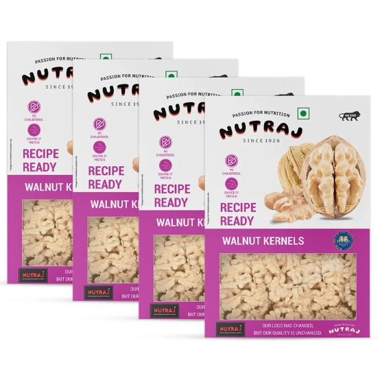 Nutraj Recipe Ready Walnut Kernels 250gm 250g (Pack of 4)