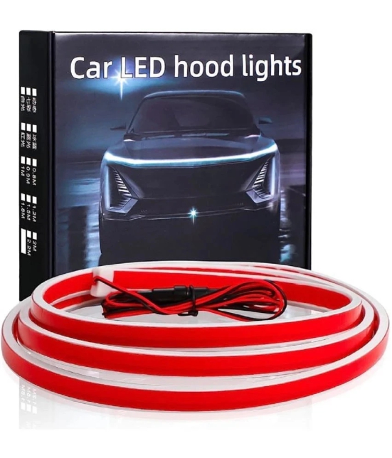 HINGOL  NEW - Car Hood Light Strip Through-type Auto Modified Headlight Cuttable Decorative Lamp Car Daytime Running Lights