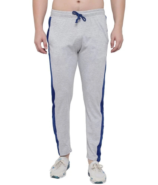 Diaz - Light Grey Cotton Mens Sports Trackpants ( Pack of 1 ) - 30