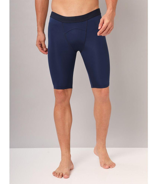 Technosport Navy Polyester Trunk Single - M