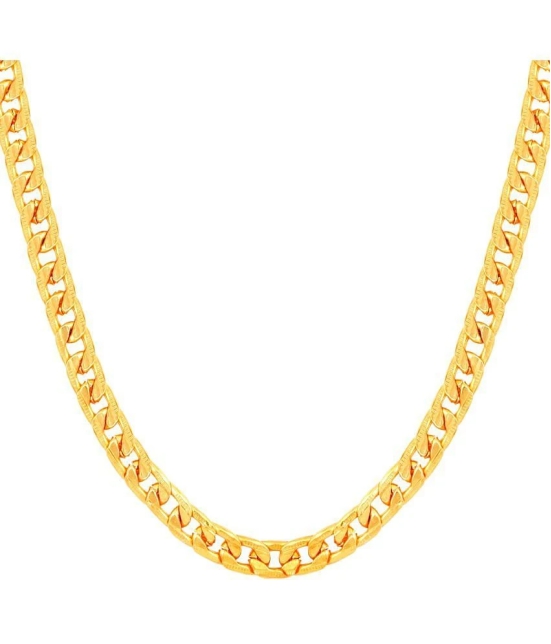 FASHION FRILL - Gold Plated Brass Chain ( Pack of 1 ) - None