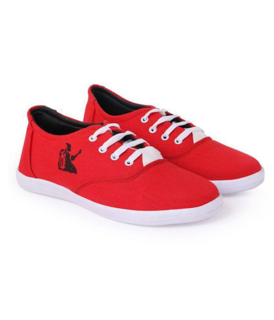 Kzaara Lifestyle Red Casual Shoes - 7