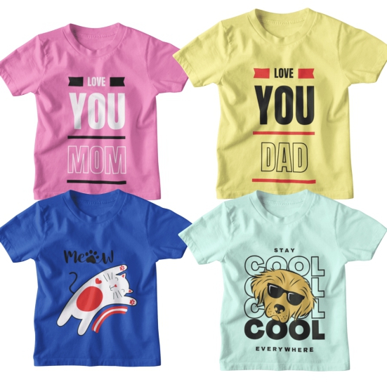 KID'S TRENDS®: Unleash Fashion Magic with Our Unisex Pack of 4 for Boys, Girls, and Trendsetting Kids!