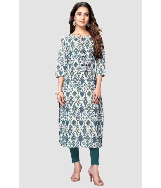 Rajnandini - Multicoloured 100% Cotton Women's Straight Kurti ( Pack of 1 ) - None