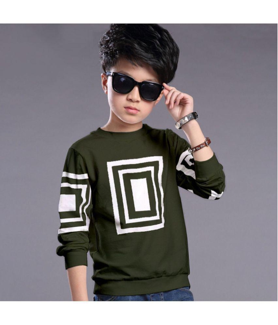 Supersquad - Dark Green Cotton Boys Sweatshirt ( Pack of 1 ) - None