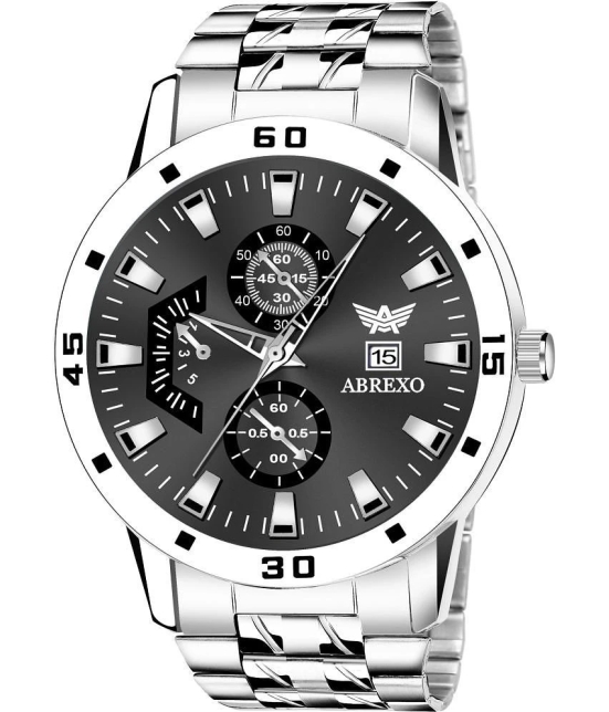 Abrexo Silver Stainless Steel Analog Mens Watch