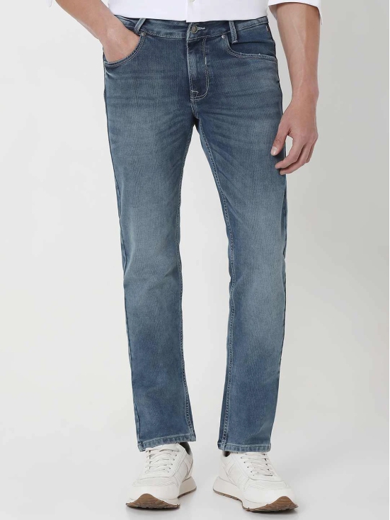 Blue Grey Super Slim Fit Denim Deluxe Stretch Jeans