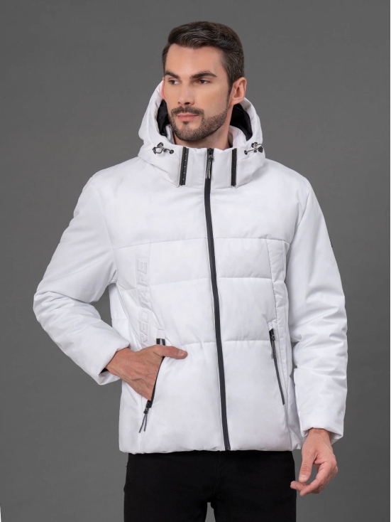 RedTape Hooded Jacket for Men | Padded & Detachable Hood | Enhanced Comfort