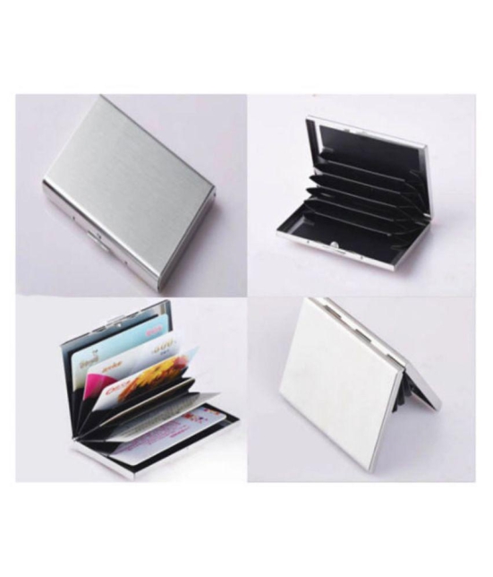 FSN-Quality Steel Plain ATM Card Holder with 6 card slots