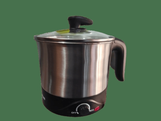 MyChetan Electric Kettle 1.5 litres with Stainless Steel Body, used for boiling Water and milk, Tea, Coffee, Oats, Noodles, Soup etc. 1000 Watt (Black & Silver)