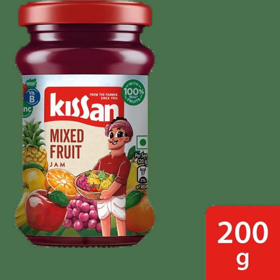 Kissan Mixed Fruit Jam, 200 G