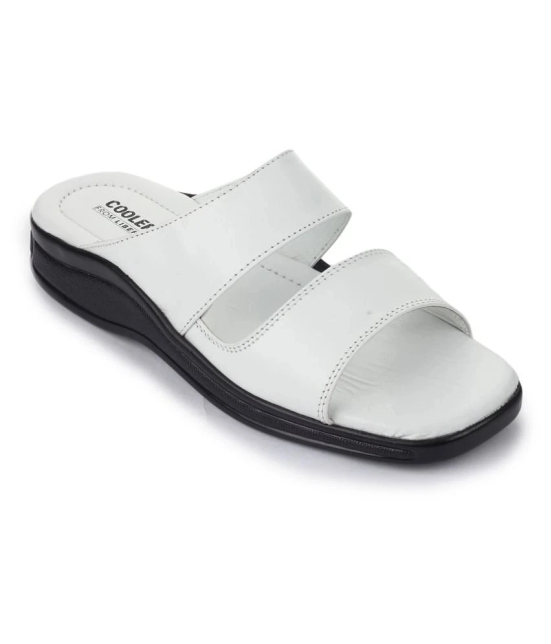 Liberty White Flip Flops - None