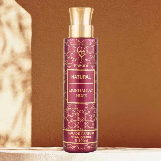 NATURAL MUKHALLAT MUSK WATER PERFUME - 100ML