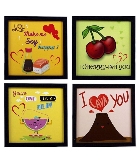 Indianara Love DÃ©cor Synthetic Painting With Frame