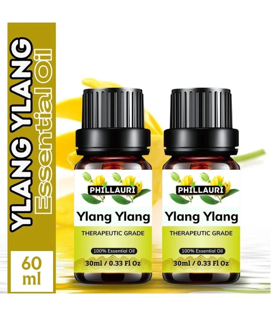 Phillauri Ylang-Ylang Others Essential Oil Fruity With Dropper 60 mL ( Pack of 2 )