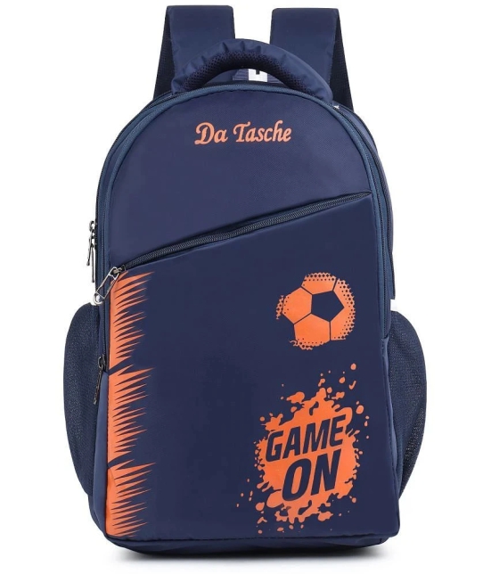 Da Tasche Navy Blue Polyester Backpack For Kids