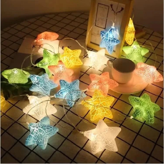 Uttamrobotics Multicolor Crack Star String light