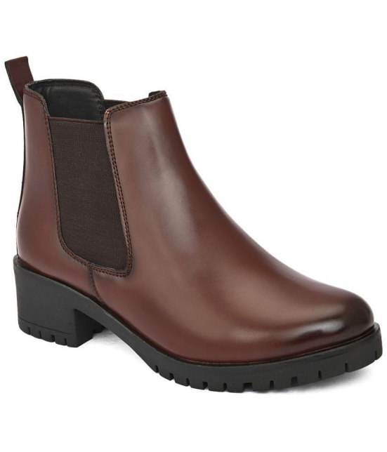 Fentacia - Brown Women's Ankle Length Boots - None