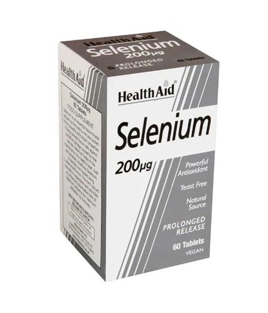 Health Aid Selenium - 200 Mcg - 60 Tablets