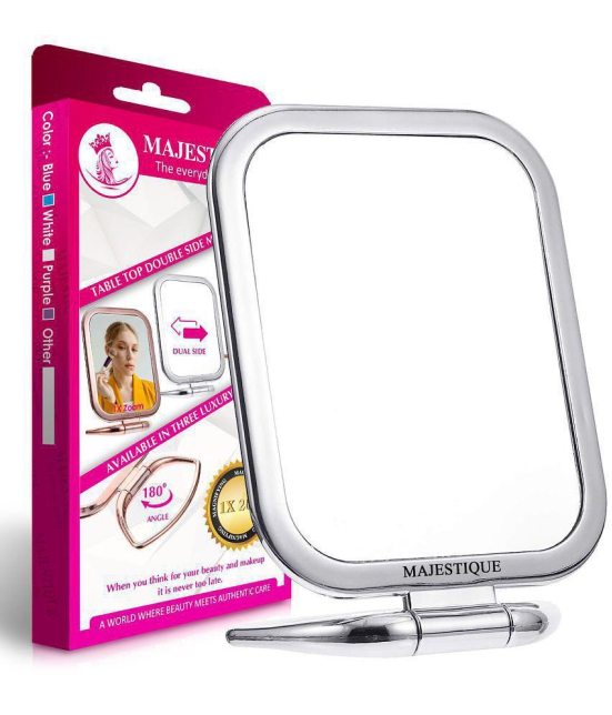 MAJESTIQUE Dual Sided Square Compact Mirror