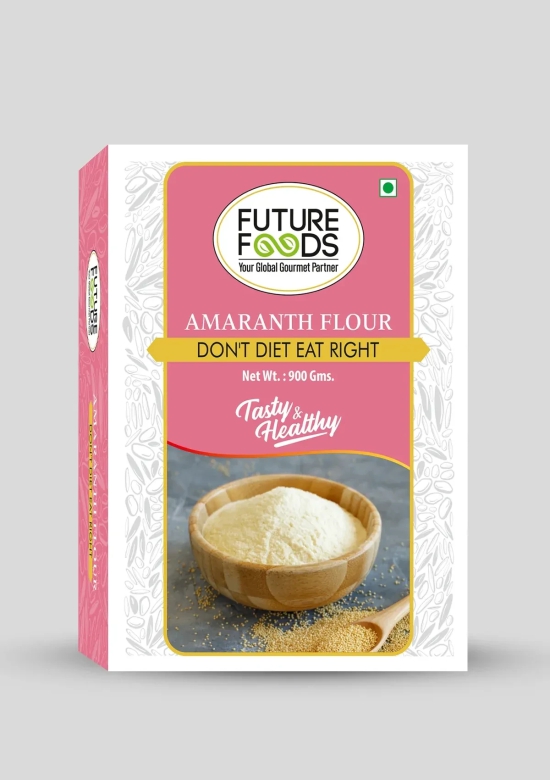 Future Foods Premium Rajgira/Amaranth Flour | Ramdana | Gluten Free | Micro-Nutrients Rich | High Protein & Fiber | Lowers Cholesterol | Rich in Antioxidants | Ideal for Halwa, Chikki & Ladoo | 900g