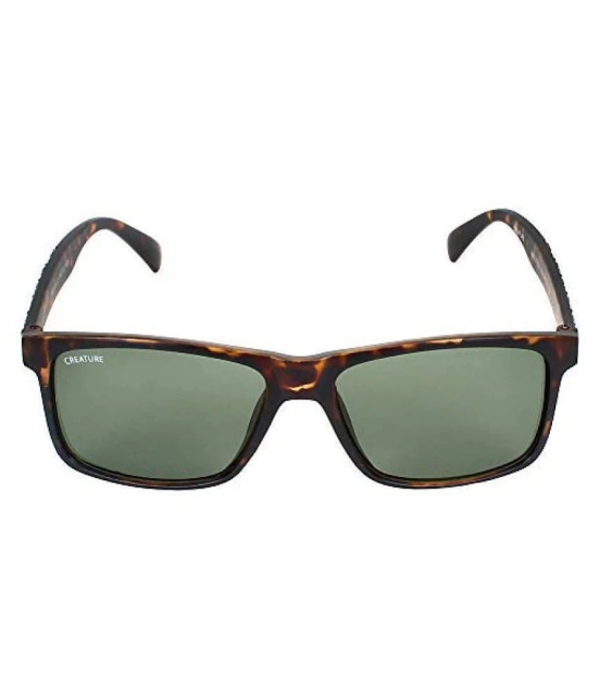 Creature - Brown Square Sunglasses ( Pack of 1 ) - Large