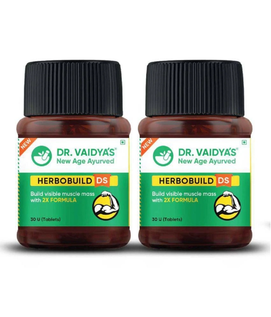 Dr vaidya's Herbobuild DS( Double strength ) -30 CAPSULES - PACK OF 2