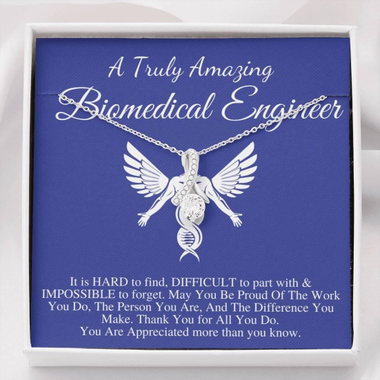 Biomedical Engineer Gift,Gift for Biomedical Engineer Necklace,Amazing Biomedical Engineer Appreciation Gift,Biomedical Christmas Gift #0771-Standard Box