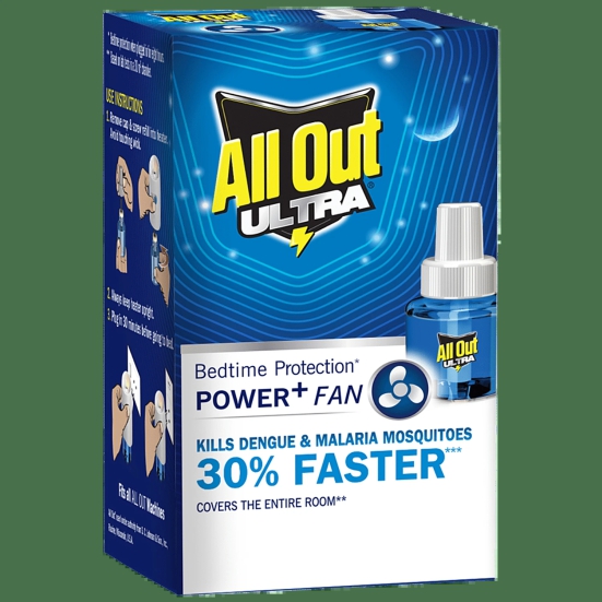 All Out Ultra Liquid Vaporizer/Mosquito Repellent Refill - Kills Dengue, Malaria & Chikungunya Mosquitoes, 45 Ml