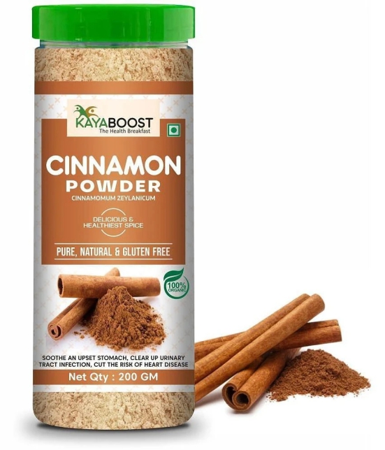 KAYABOOST Cinnamon Powder, Dalchini Powder for Weight Loss, Cholesterol Control (200 g)