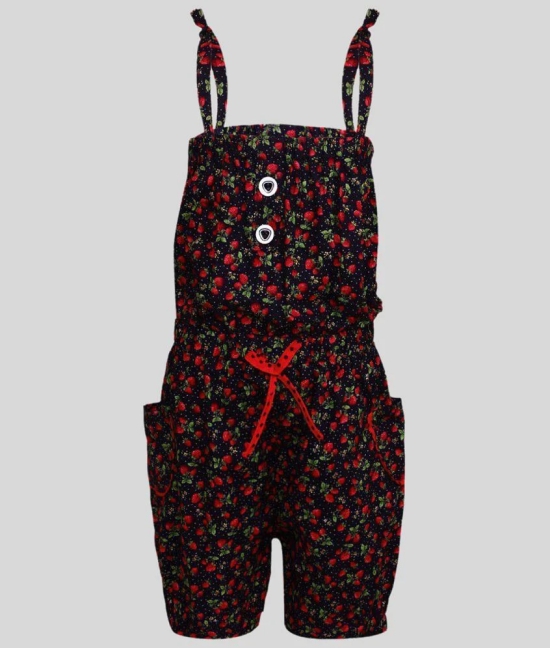 Arshia Fashions - Multicolor Cotton Girls Jumpsuit ( ) - 4 Years