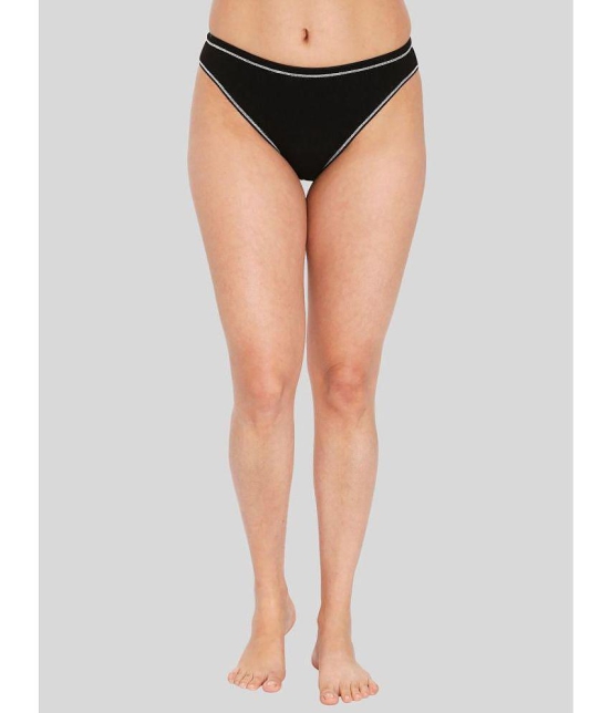 ILRASO - Black Modal Solid Women's Bikini ( Pack of 1 ) - None