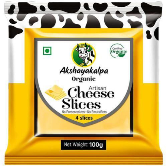 Organic Cheese Slices 100 Gm