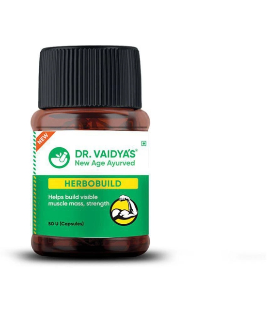 Dr vaidya's Herbobuild 50 Capsules Each - Pack of 1