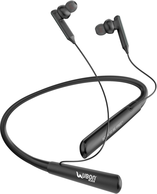 Ubon CL-5420 Bomb Series Wireless Neckband Earphone(20 Hours Playtime) (Black)